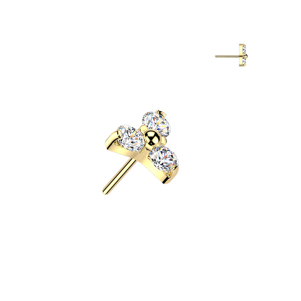 Moissanite Stone Trinity