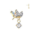 Marquise Crown With Round Dangle