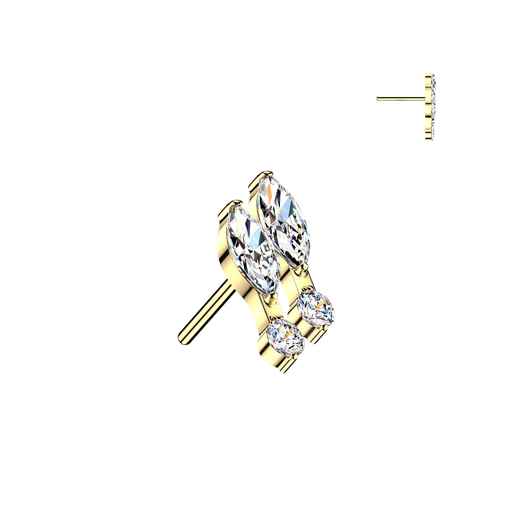 Double Marquise Drop
