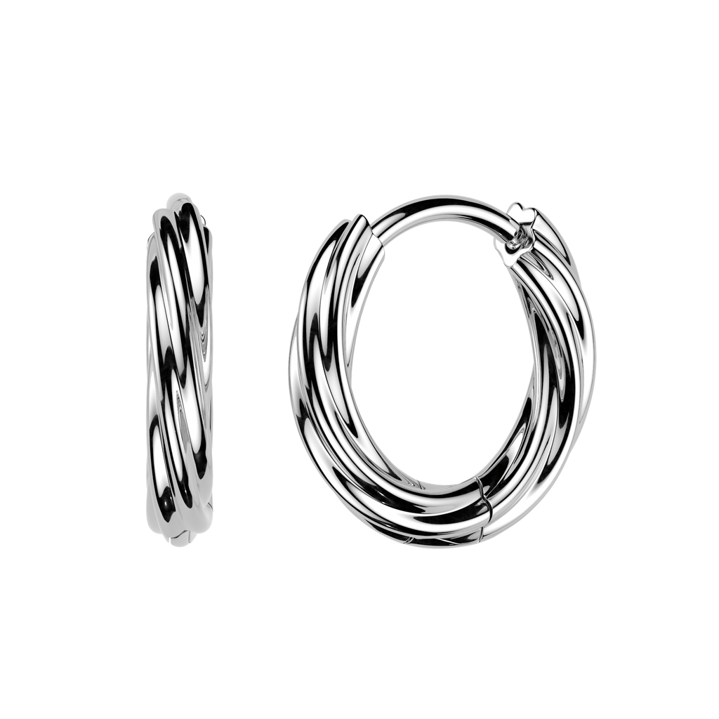 Hinged Twisted Hoops