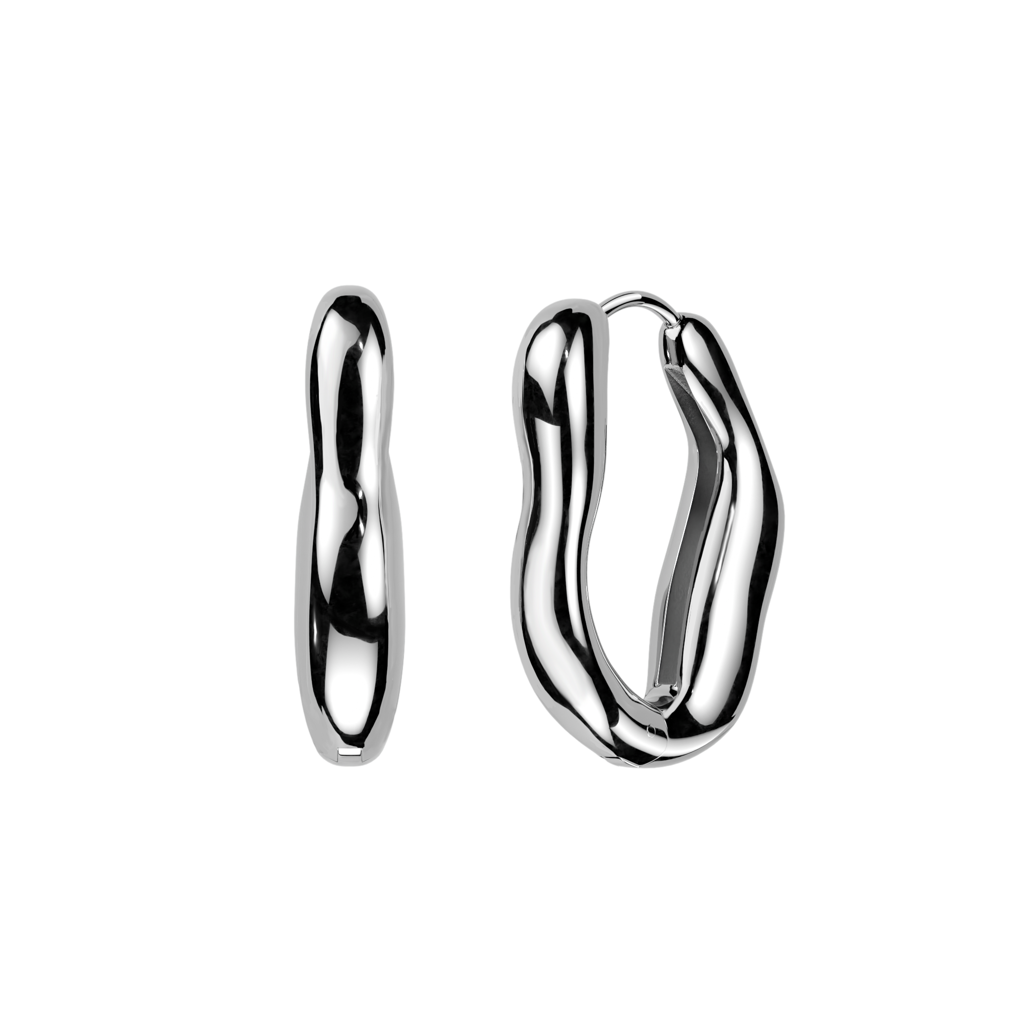 Wavy Oval Hoops